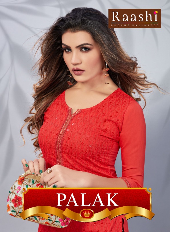 Raashi Palak Rayon Designer Exclusive Kurti Collection